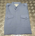RAF Royal Air Force Chaplains Shirt Short Sleeve Stand Up Collar Light Blue 38cm NEW