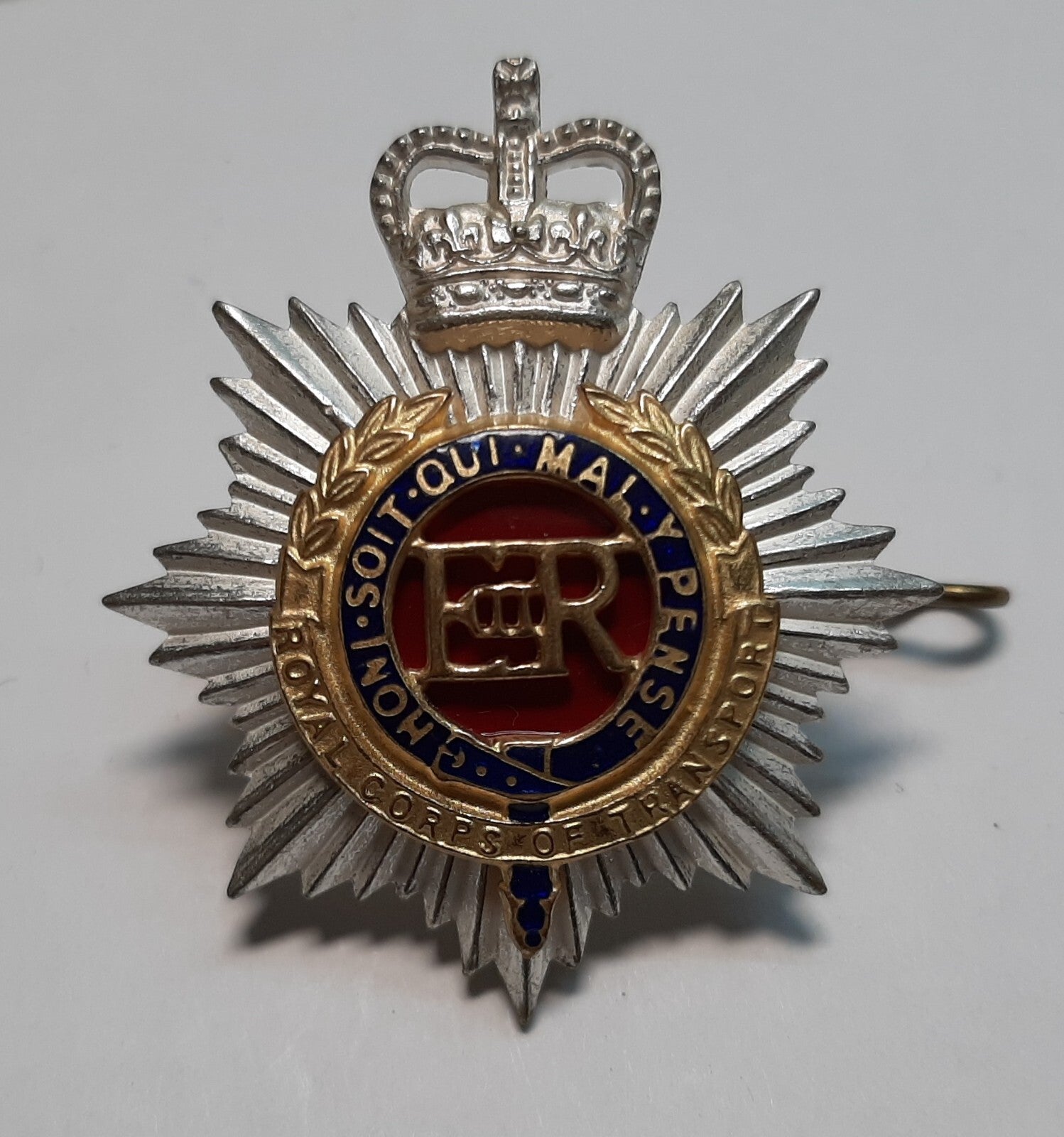 Vintage RCT Hat Badge British Army Old Pattern The Royal Corps of Transport