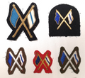 Signalling / Signallers Qualifications Wire Braided & Cloth Patches set of 5