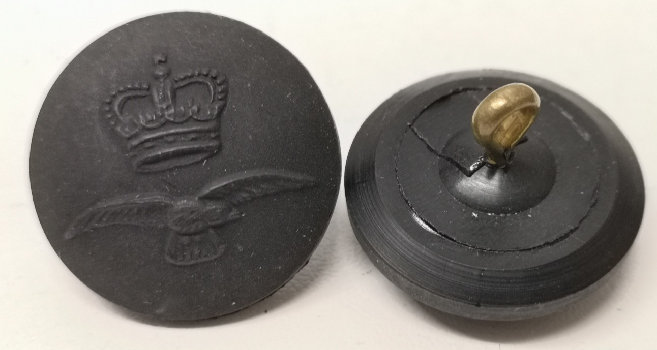 RAF Royal Air Force Airforce Tropical Buttons for Dress Jackets or ATC Lanyard Black Type 36L