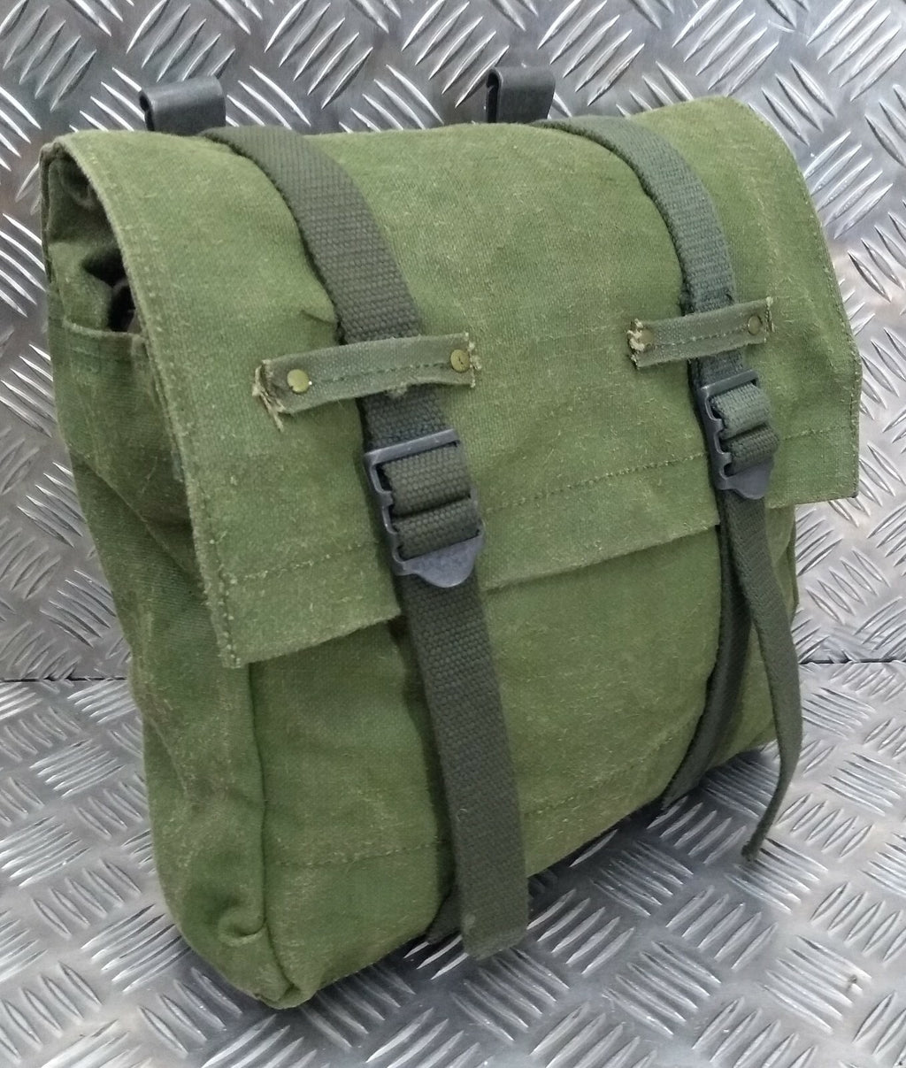 Genuine Vintage Issue Heavy Duty Canvas Back Pack Pannier Side Bag CVSL