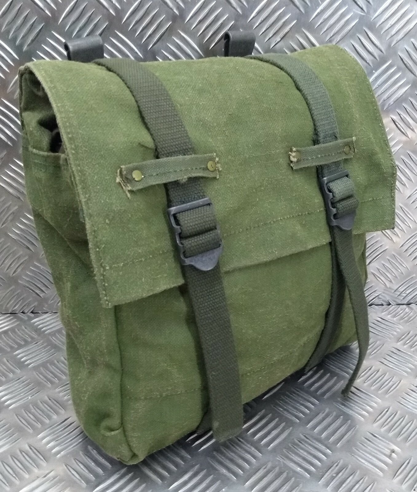 Genuine Vintage Issue Heavy Duty Canvas Back Pack Pannier Side Bag CVSL