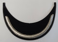 Genuine British Made Senior Officer 1/4" Silver Braid Dress Cap Peak X1