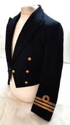 Navy Mess Jacket Com Cuff Curls British Vintage 1960s Ofc Dress RN
