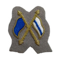 Mess Kit Badge Signallers Grebe Grey British Army Hand Embroidered Patch