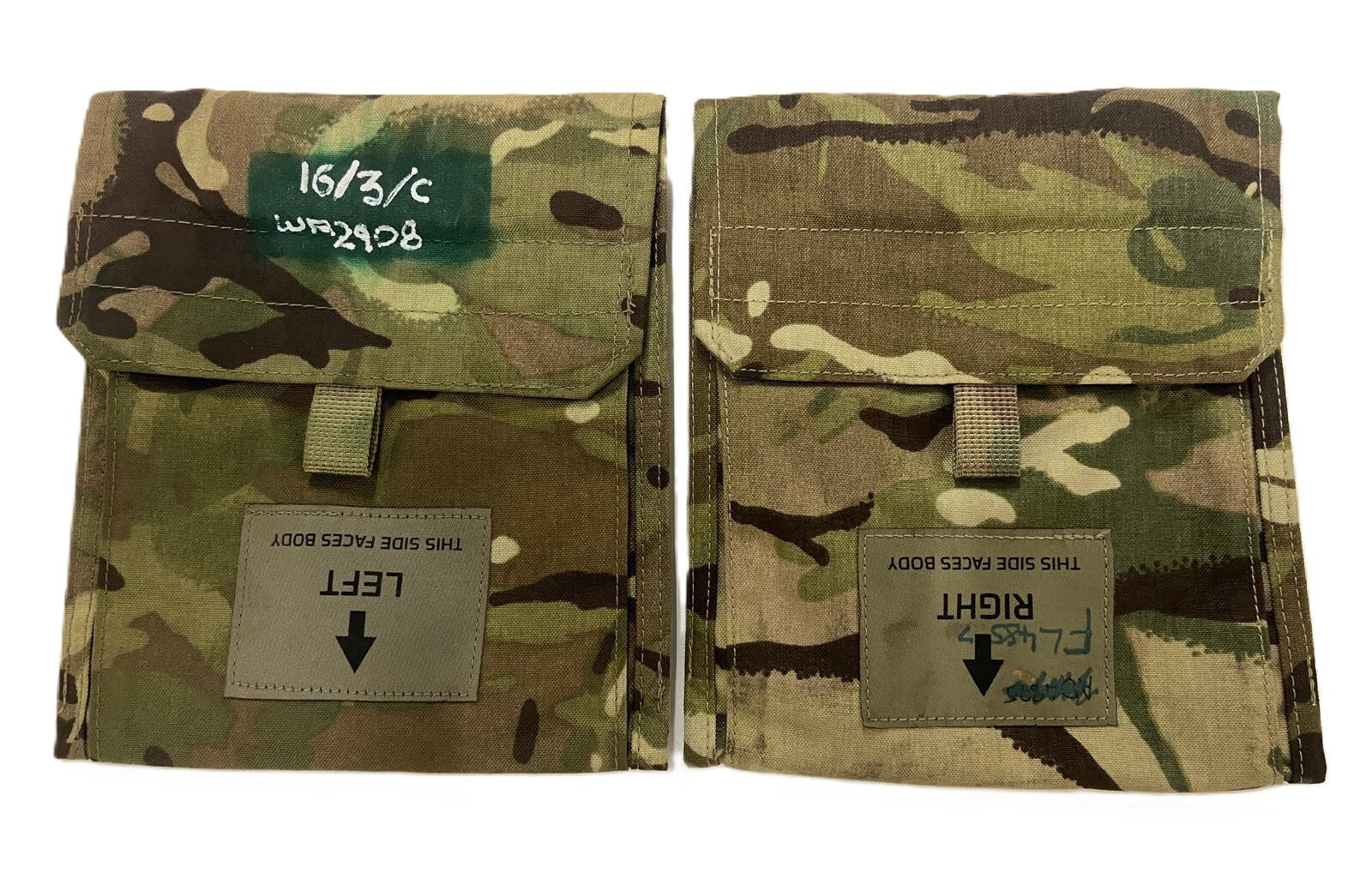 MTP Virtus Webbing System MOLLE Lower Side Protection Pouches Left and Right GD1