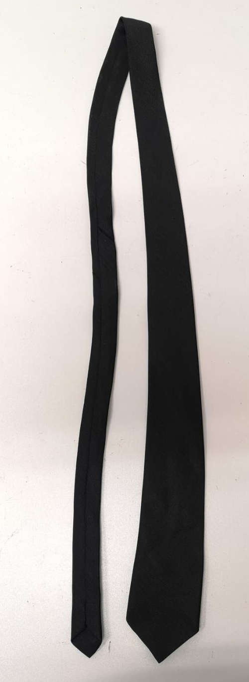 Black Polyester Tie Genuine British