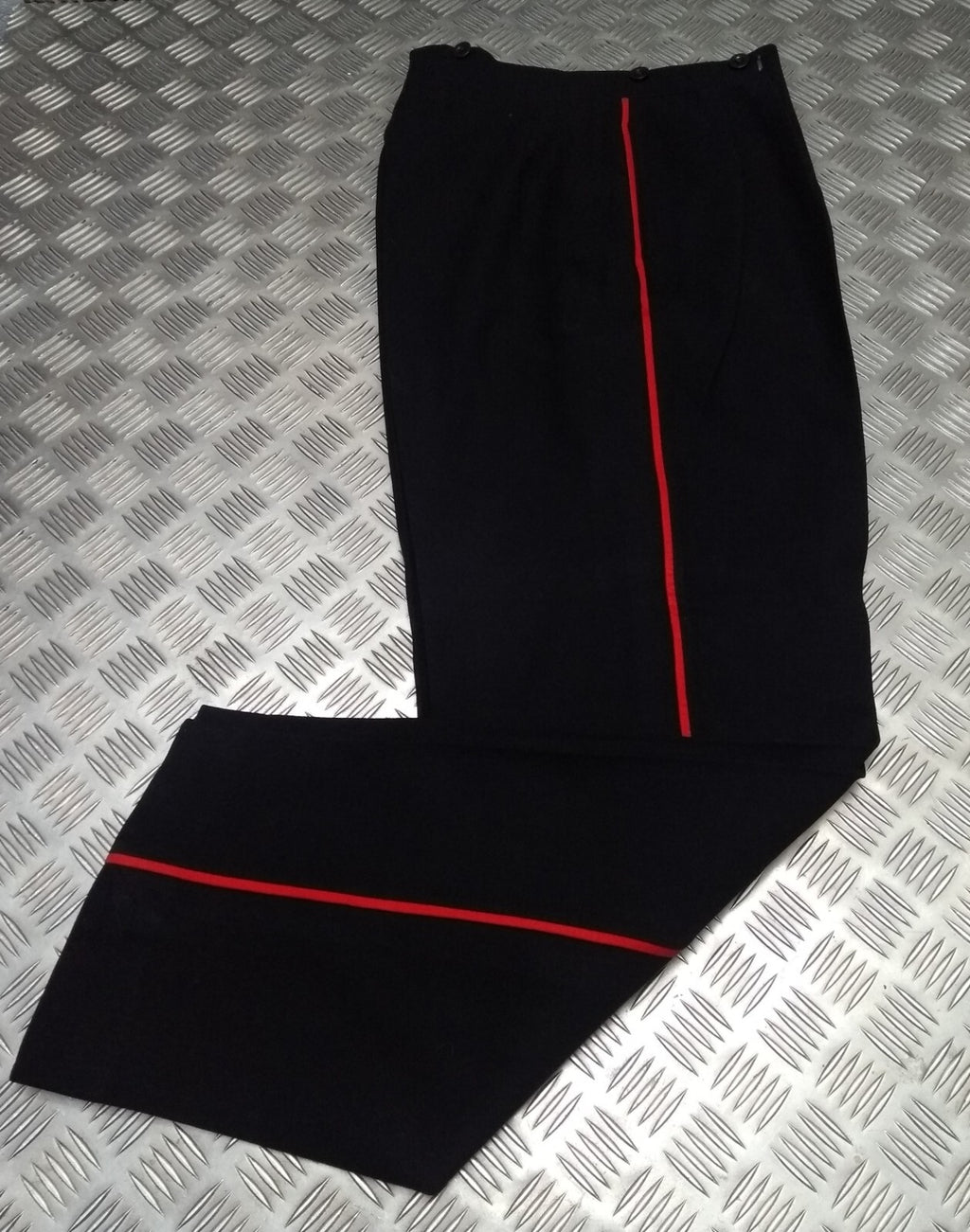 Vintage Mess Trousers Army Old Pattern Red Pipe Strip OFC Uniform Dress Issue