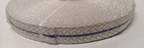 Silver Mylar Lace with Royal Blue Centre Stripe 19mm for Sword Slings