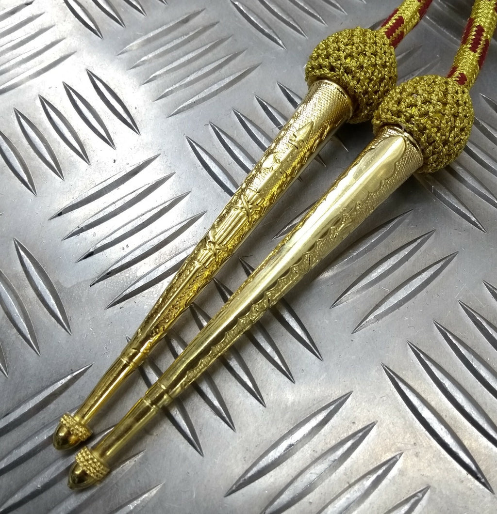 Gold Ceremonial Aiguillette British Senior Field Office Maroon Fleck
