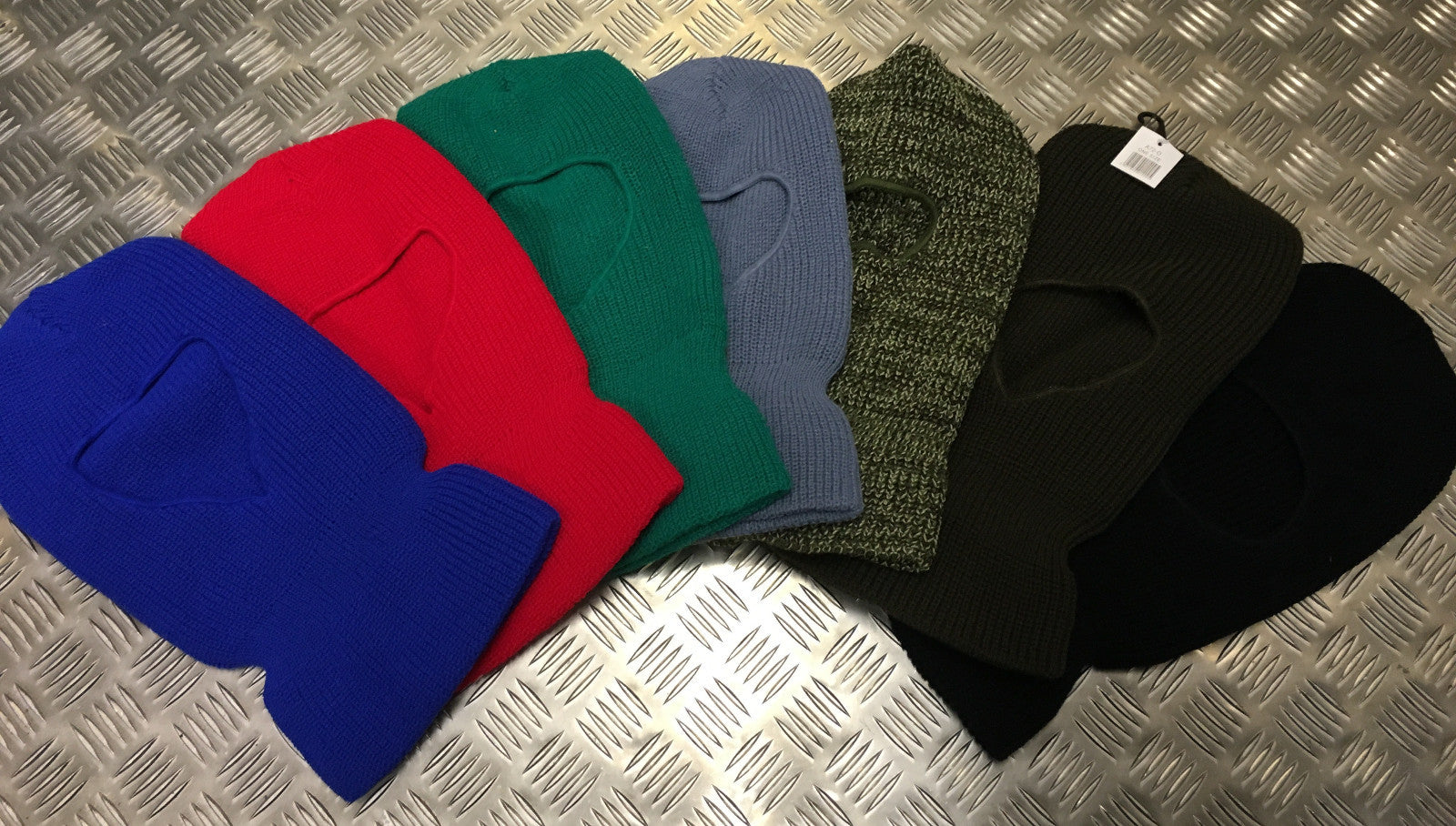 Knitted 1 Hole Balaclava, Beanie Hat / Watch Cap / Ski Hat - All Colours - NEW