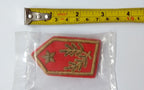 Senior Officer Gorgets Gold Braided Insignia & Decorative Border With Clip Back