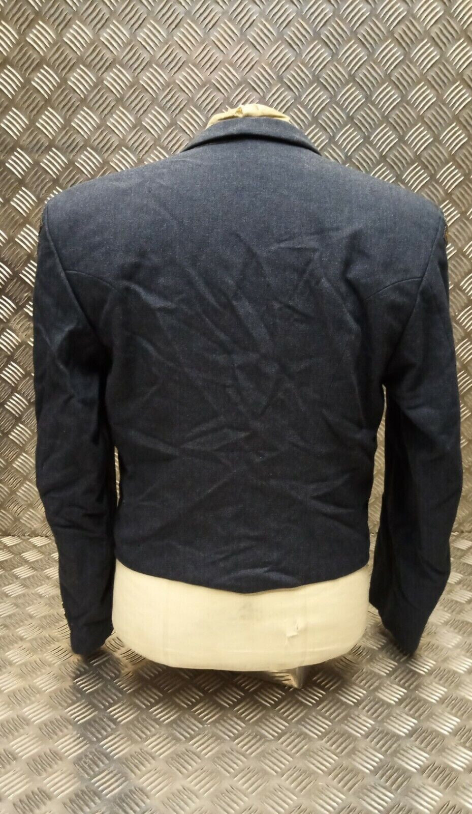 RAF Royal Air Force Mess Jacket Airforce Blue Grey Colour Vintage Old Pattern With Badges