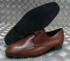 Hobson Dress Shoe Lightweight Uniform Issue Formal Brown Leather Moulded Sole
