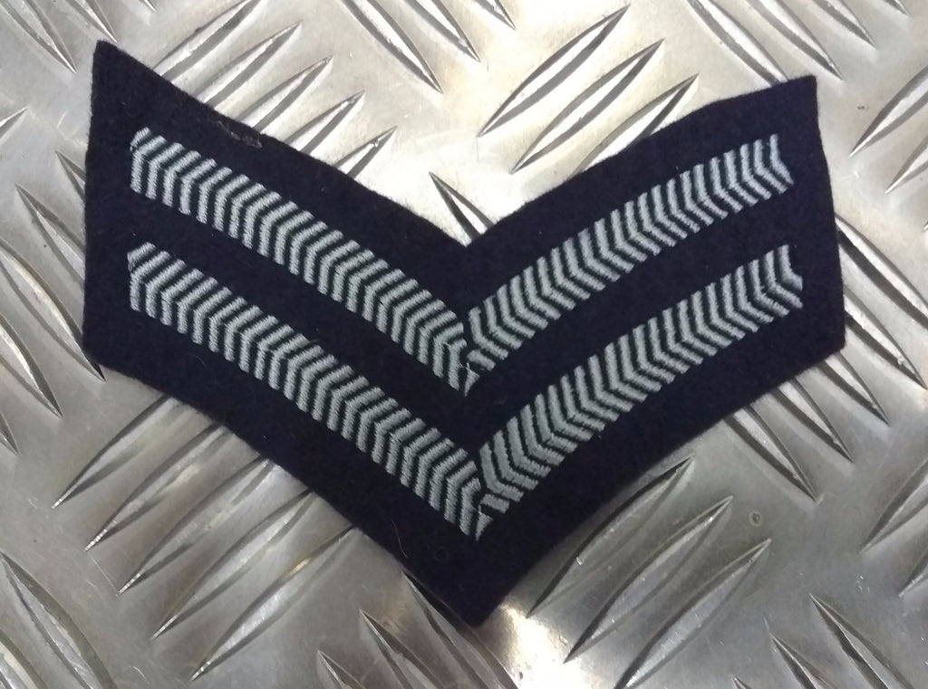 RAF Royal Air Force Chevron Patch 2 Bar Arm Badge CPL No1 Dress - Used