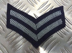 RAF Royal Air Force Chevron Patch 2 Bar Arm Badge CPL No1 Dress - Used