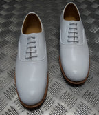 Naval Issue Shoes White Leather Parade / Uniform Dress Mens British Royal Navy