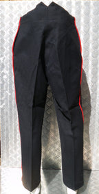Black Dress Trousers Wool Red Piping Guards & Bandsman Army Uniform.