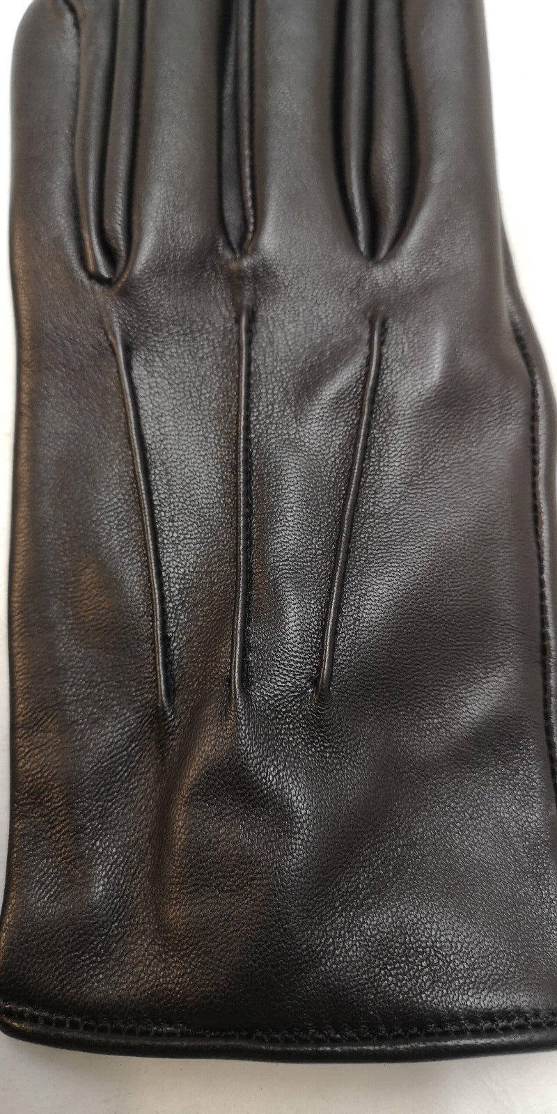 Black Leather Soft 3 Dart Parade Unlined Gloves