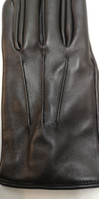 Black Leather Soft 3 Dart Parade Unlined Gloves