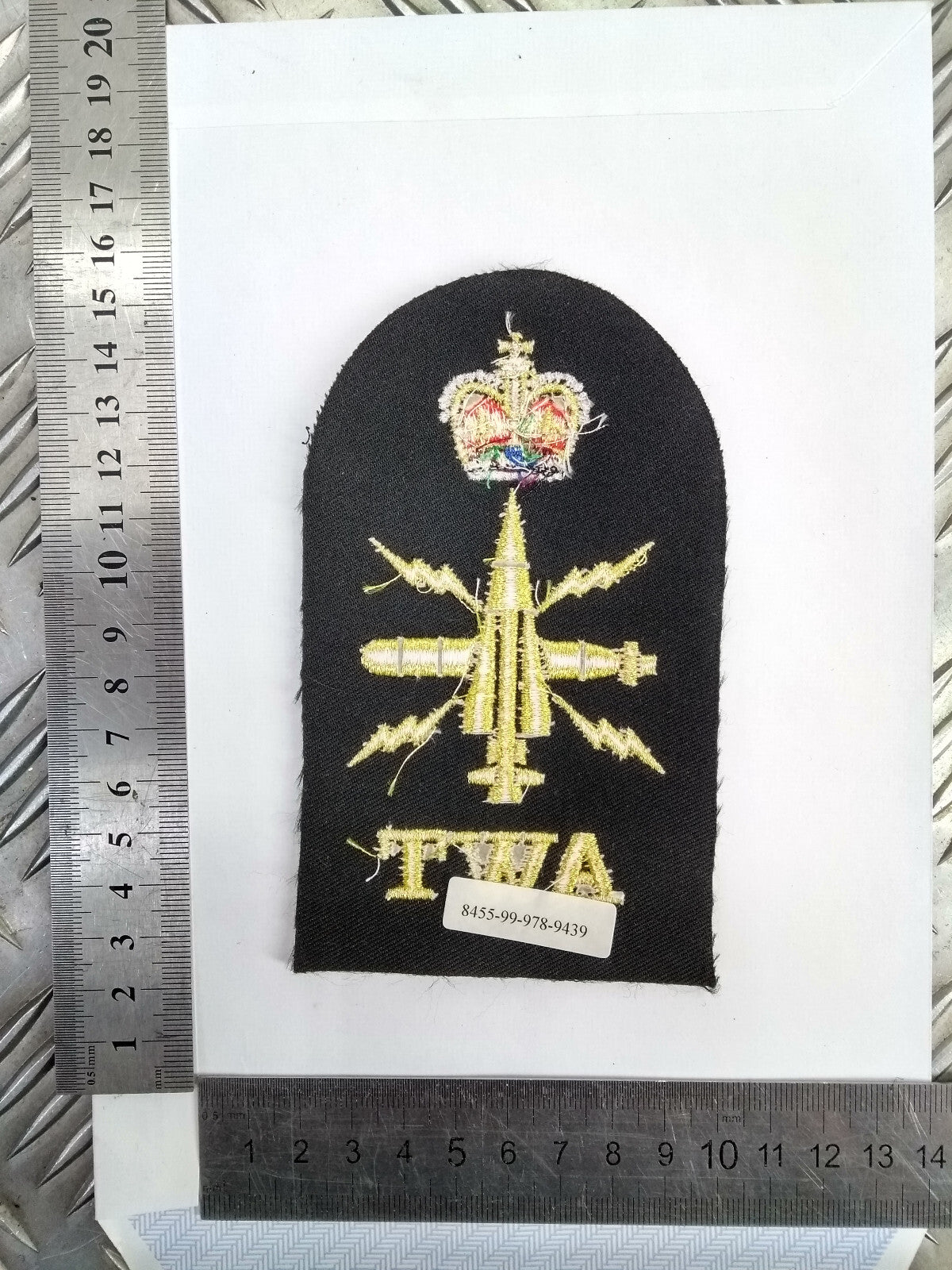 Royal Navy Above Water Tactical AWT Embroidered Black & Gold Qualification Patch