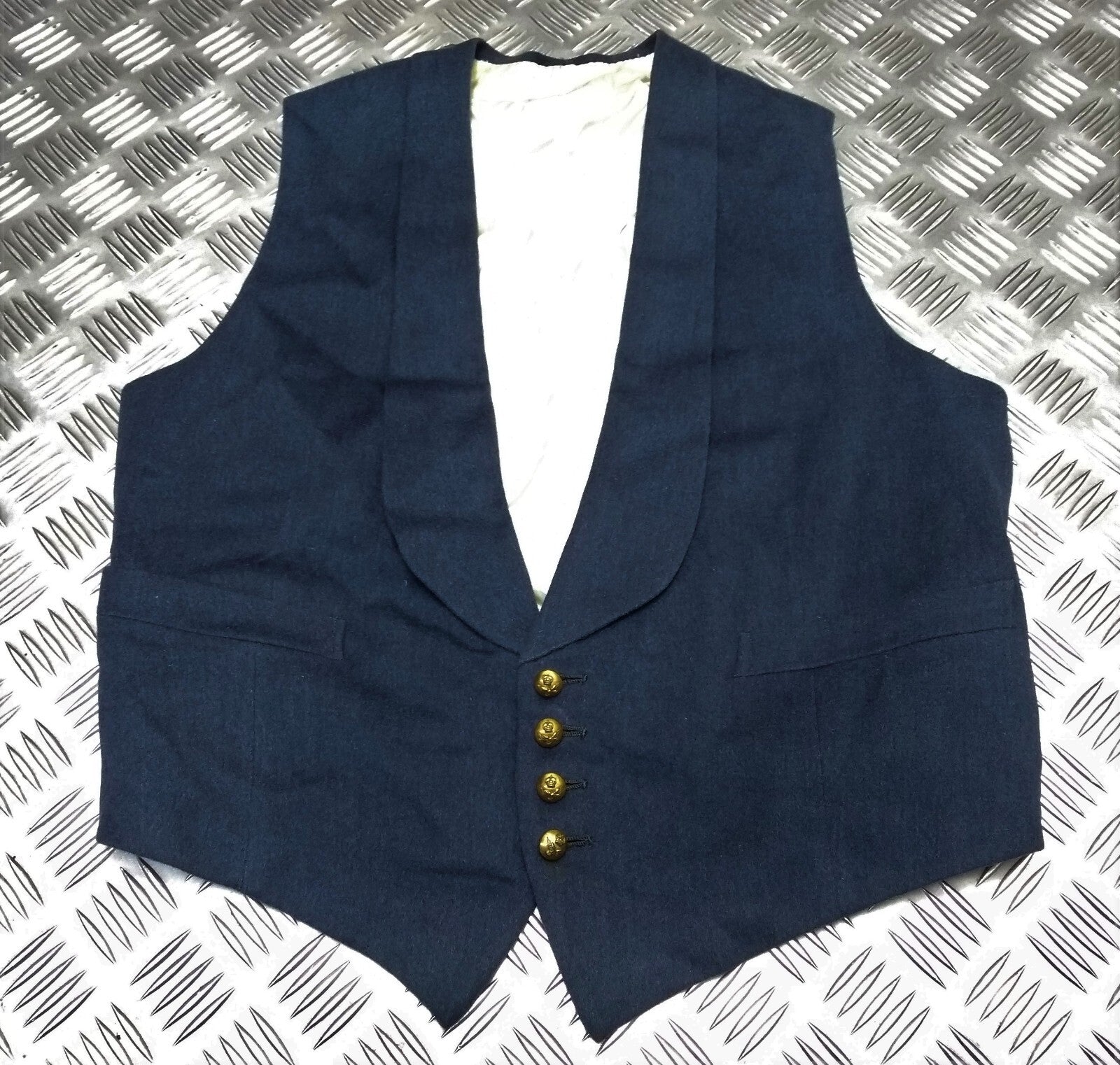 RAF Royal Air Force Vintage Mess Dress Waistcoat Airforce Blue Grey Colour