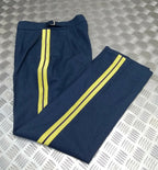 Bands Slacks RAF Royal Air Force Blue Grey with Stripes Musician & Bandmasters No9 W31"