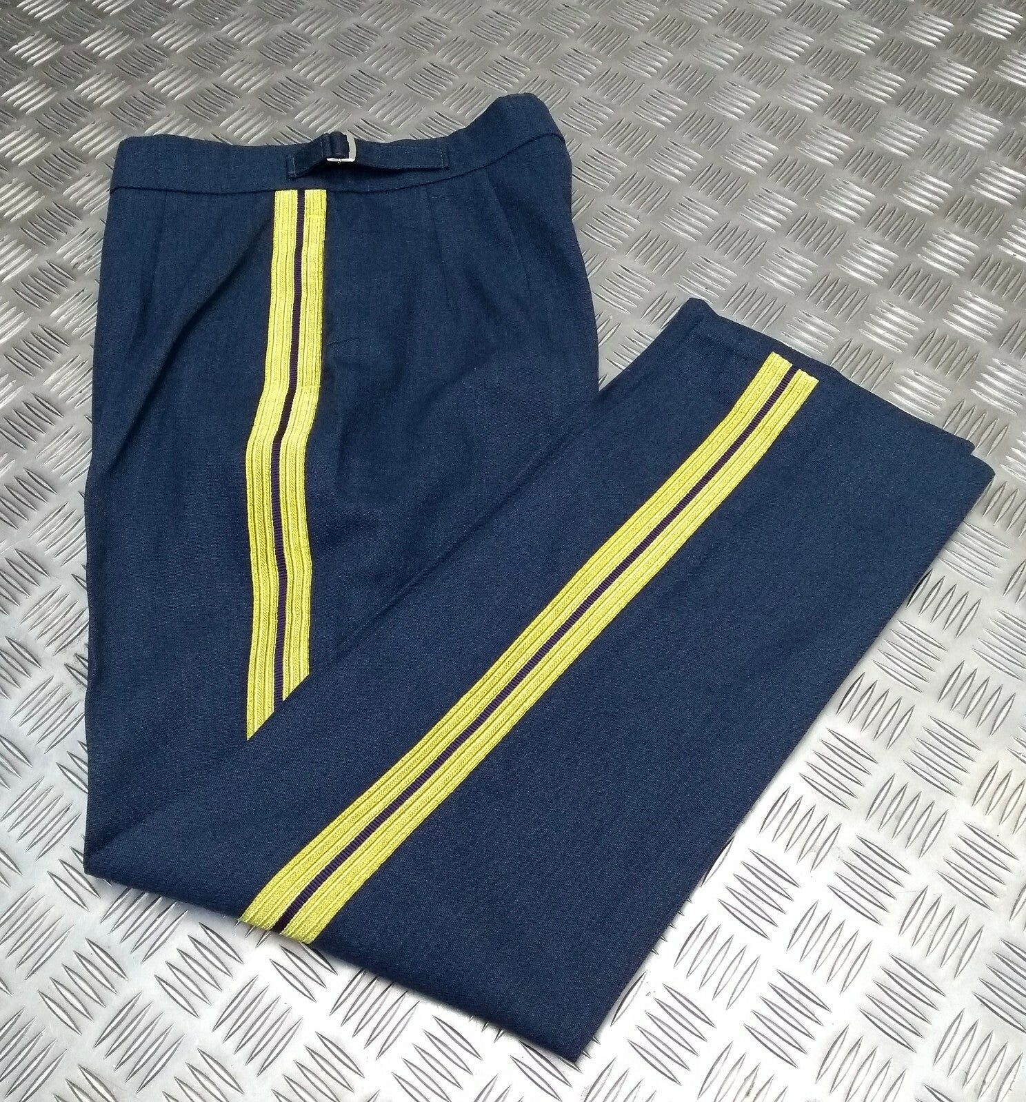 Bands Slacks RAF Royal Air Force Blue Grey with Stripes Musician & Bandmasters No9 W31"