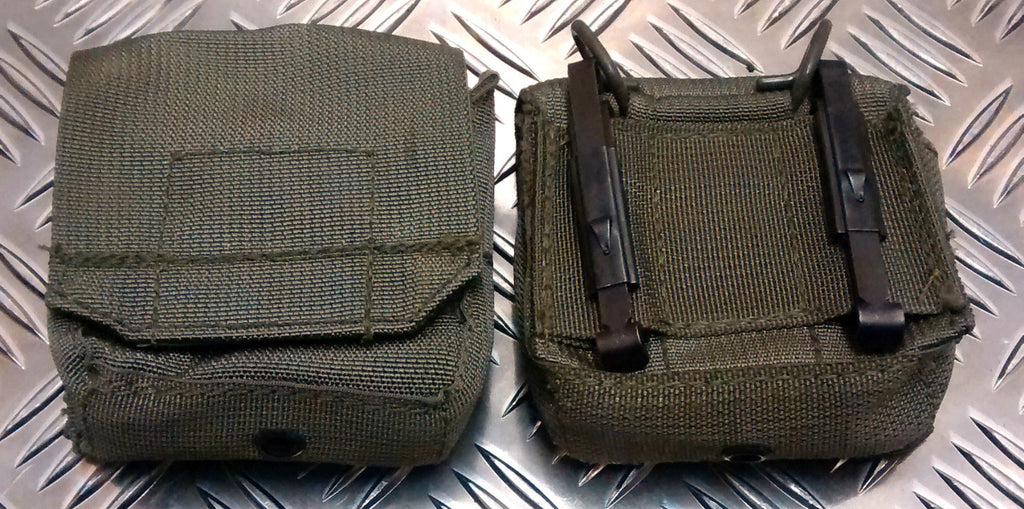 IDF MilitaryTactical Ammo / Ammunition Pouch w Alice Clips Web / Codura. Olive 1