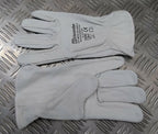 Liscombe Chrome Leather Safety Working Gloves PPE Mil-Spec Heavy Duty Work Wear