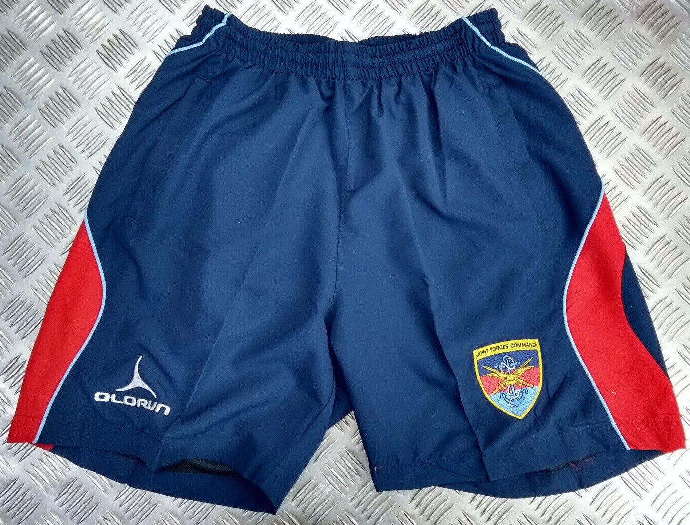 Olorun Blue Red Polyester Drawstring Short JFC Joint Forces Command Patch Badge