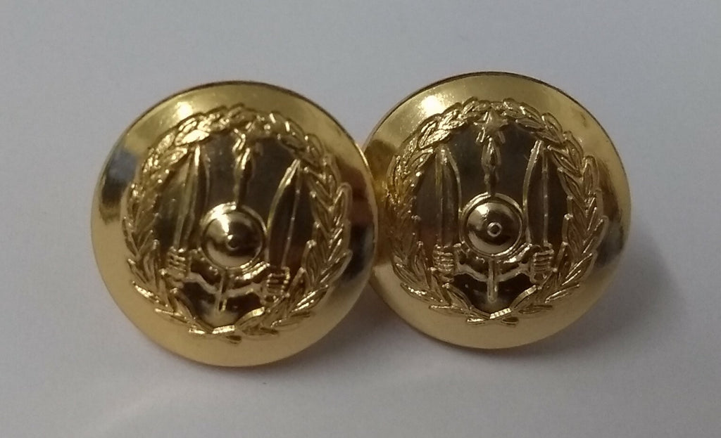 Djibouti Dress Small Ring Back Chinstrap Buttons x 6 NEW