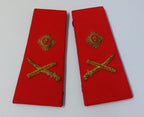 BDF Major General Rank Shoulder Slide & Gold Raised Insignia Botswana Epaulettes