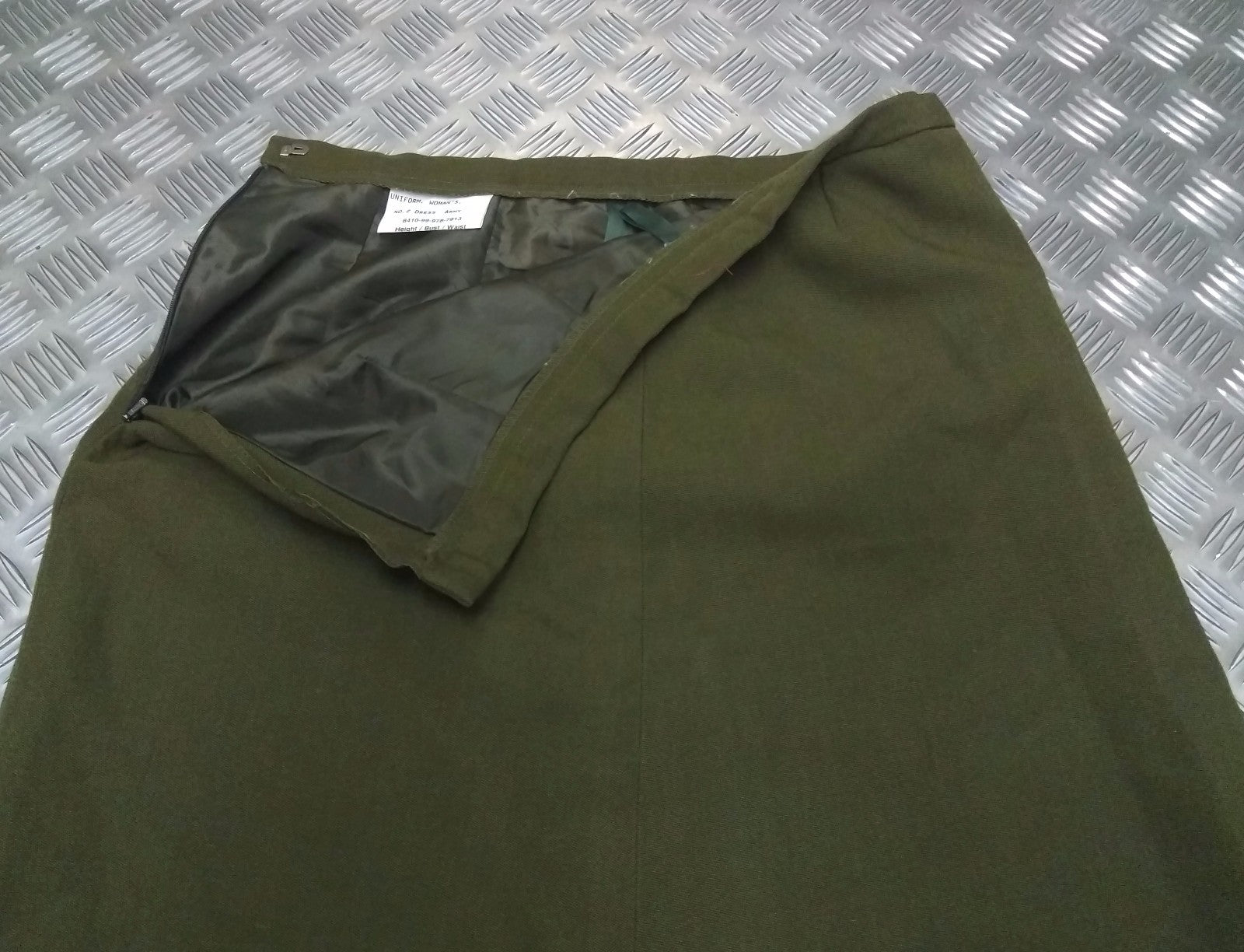 No2 Dress Skirt Older Khaki Green Pattern - Assorted Sizes