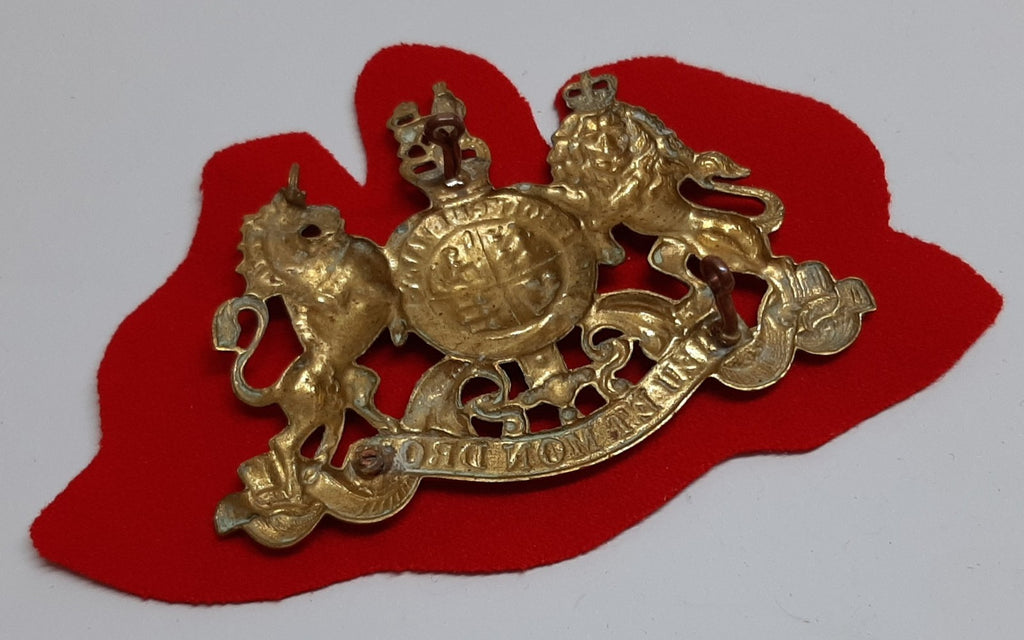 HCav Coat of Arms Badge Large General Service Scarlet Felt