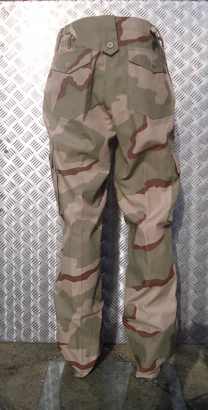 Military Style Desert Storm Tri Colour Camo Combat Trousers Size 46" - 50" NEW
