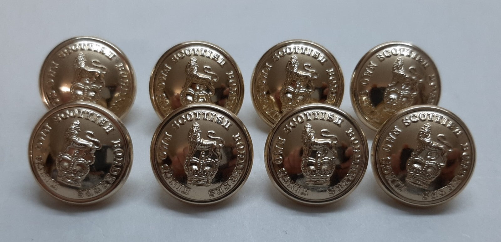 Kings Own Scottish Borderers KOSB Buttons No2 Britishs 30L x8