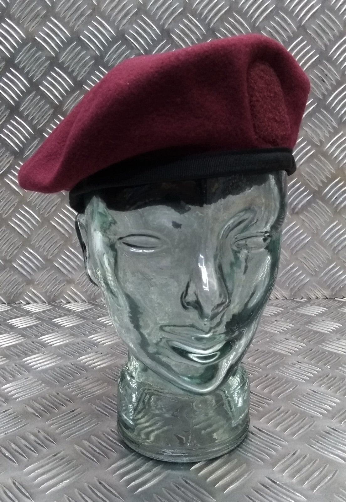 Abu Dhabi Beret Maroon Hobson of England Lined Wool Uniform Cap New Old Stock