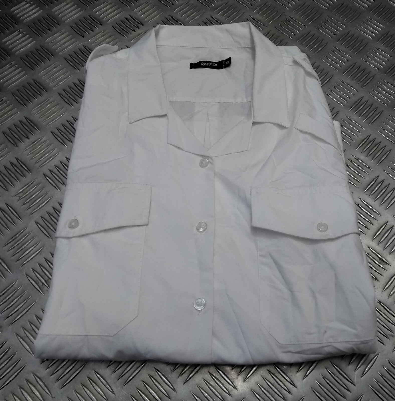 OPG White Shirt Long Sleeve British Security Style Womans Size 22