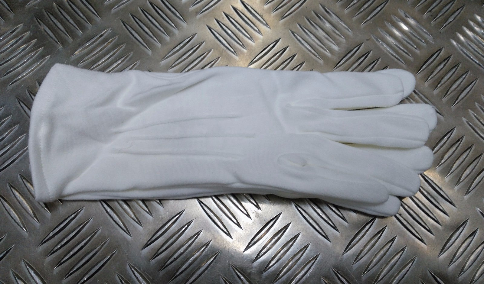 White 3 Dart Cotton Parade Ceremonial Gloves Genuine British All Sizes