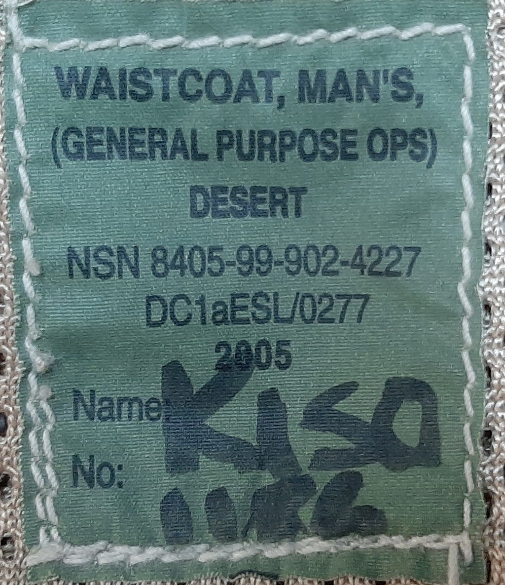 OP Telic Waistcoat Deseret Camo British Forces Load Carrying General Purpose