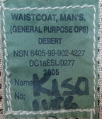 OP Telic Waistcoat Deseret Camo British Forces Load Carrying General Purpose