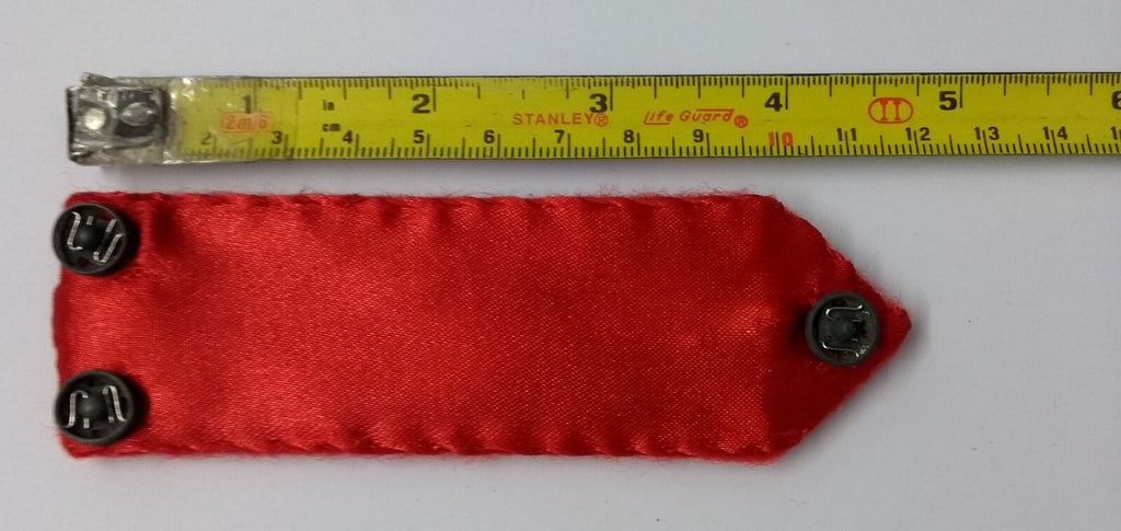 SNR Rank Gorgets Scarlet Red Melton & Maroon Braid Detail For Senior Officers