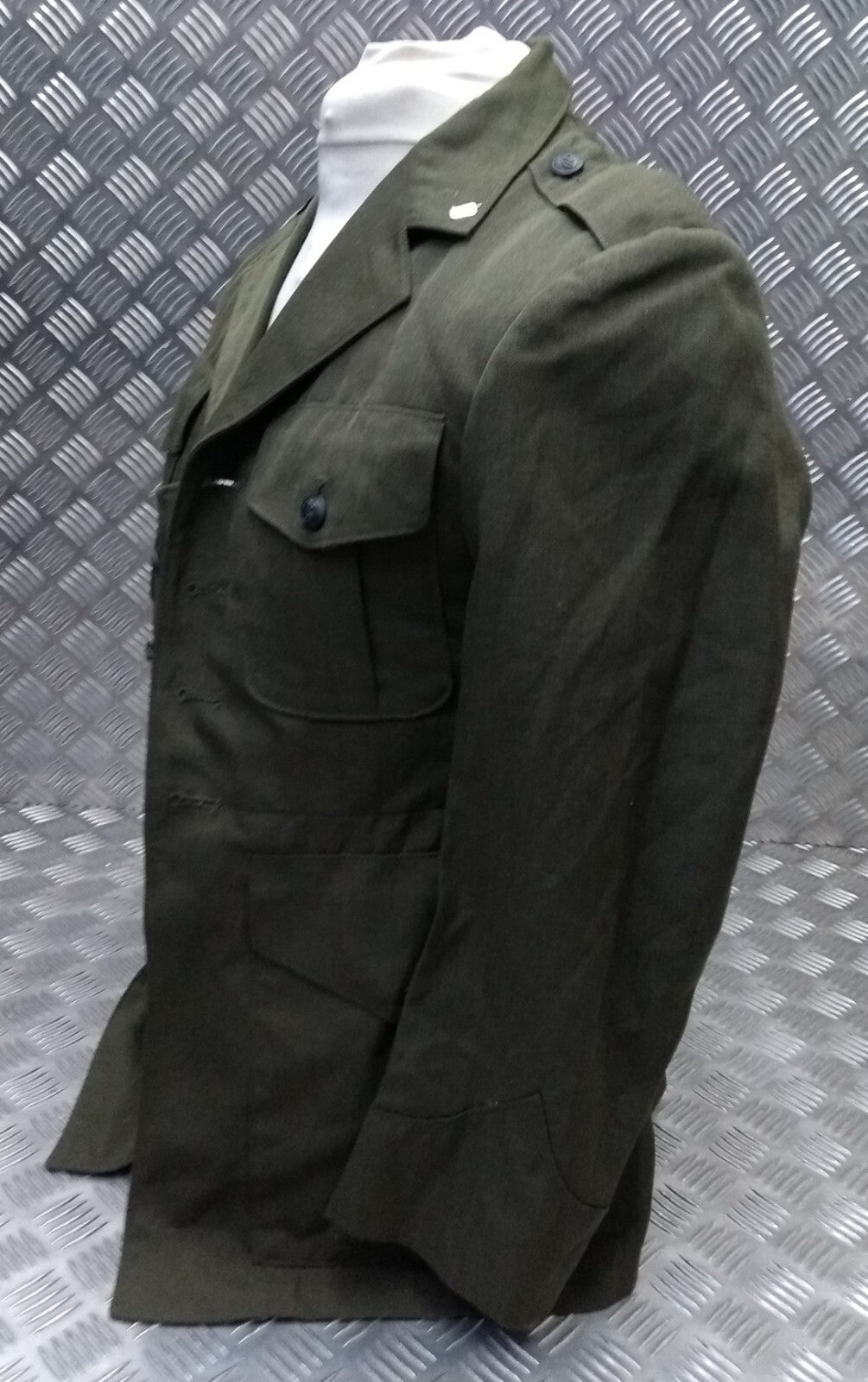 Vintage US MC Jacket Gabardine United States Marine Green Tunic No Belt