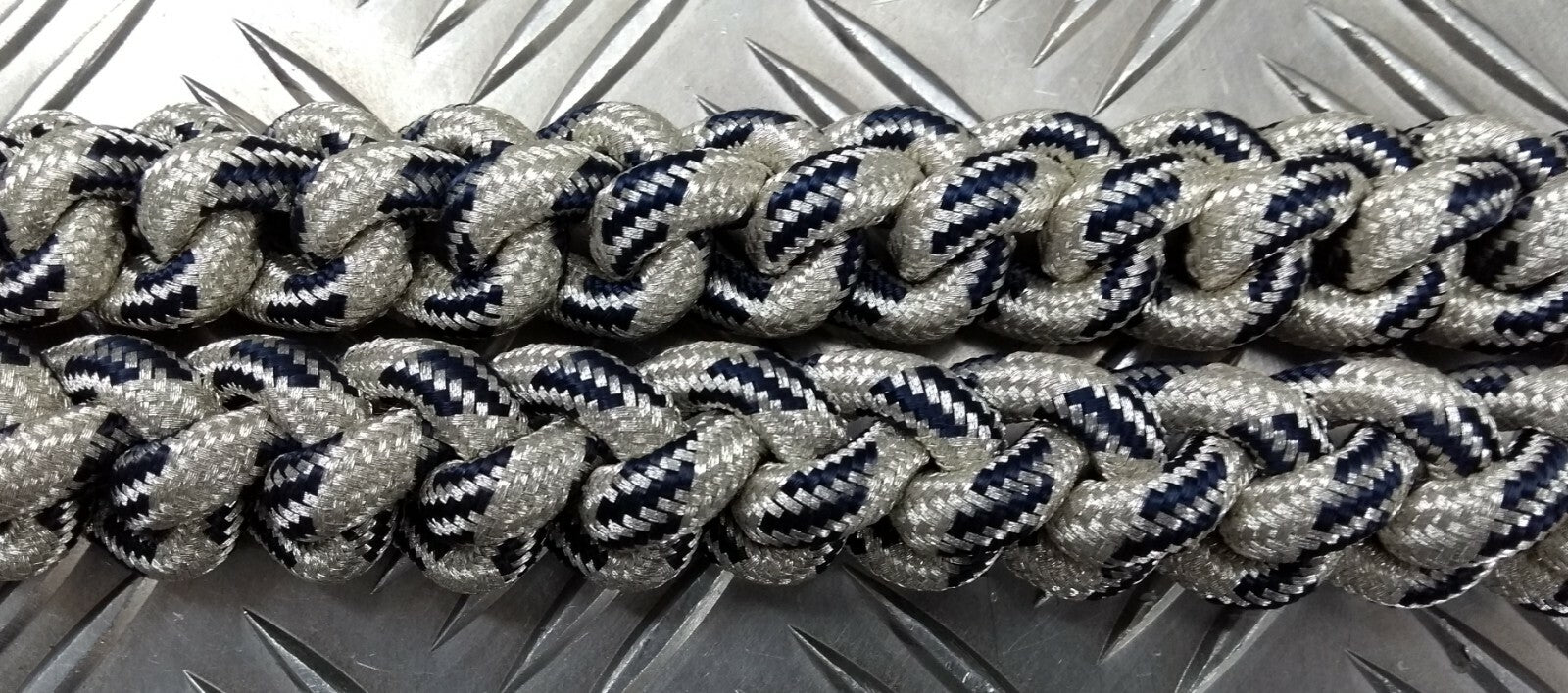 Senior Officer Silver & Blue Fleck Ceremonial Aiguillette