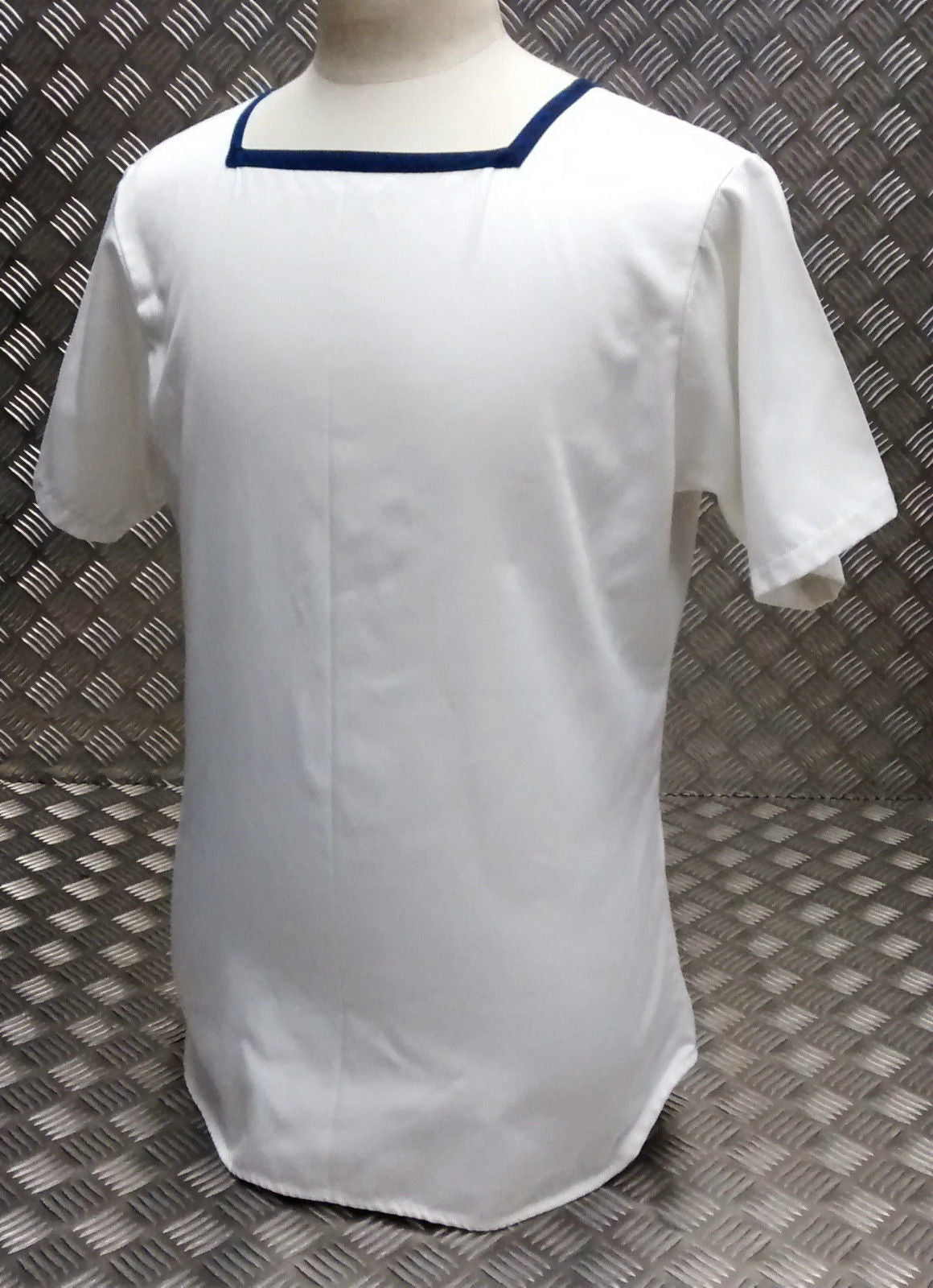 Square Neck Shirt RN British Class 2 Sailor White Mans or Womans ASST Sizes NEW