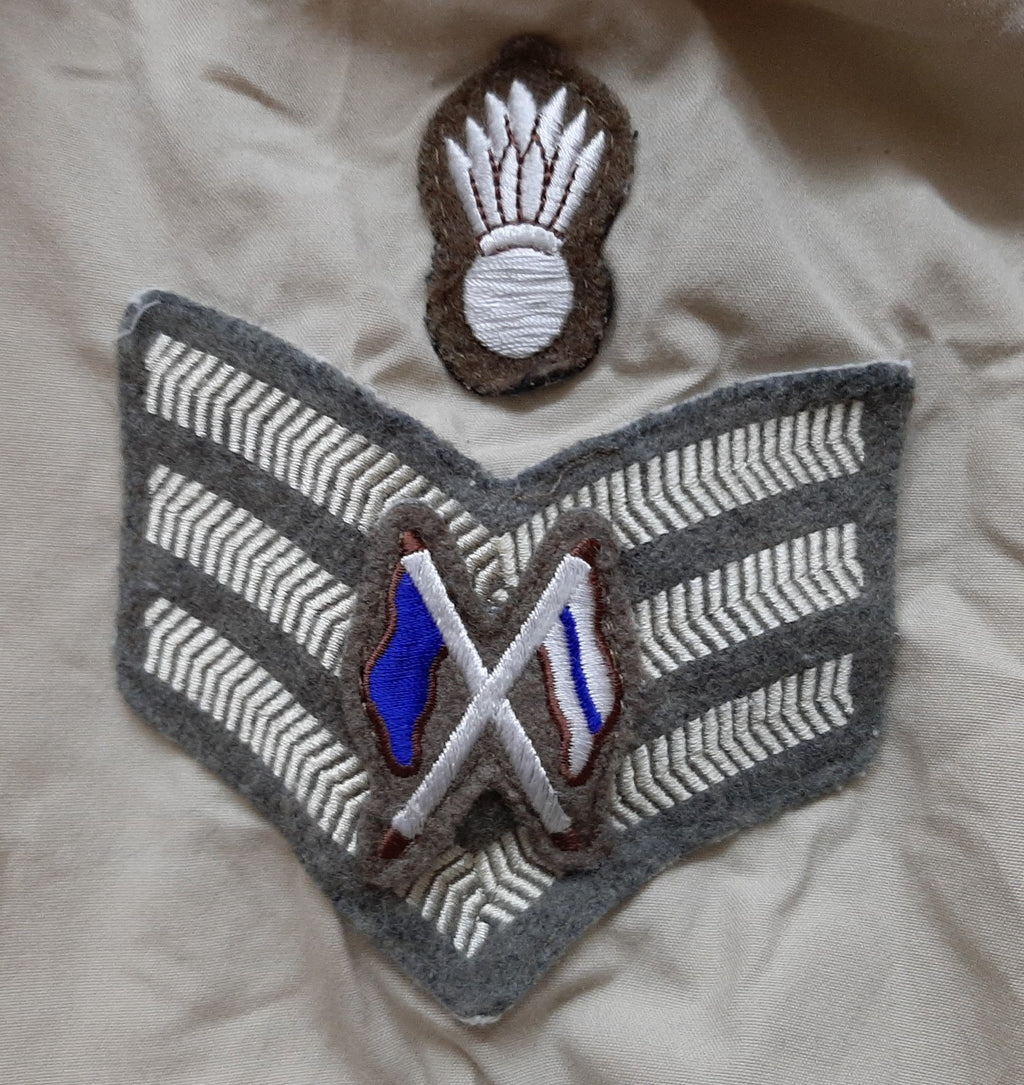RE SGT Shirt British Army FAD Long Sleeve Sergeant & Signaller Insignia 38cm