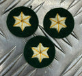 Genuine ARMY 6 Point Star Badges Skills / Rank Sewn on Patch X 3 MFST1