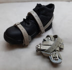 Crampon Boot Spikes British Tri Service Chrome Leather Straps One Size