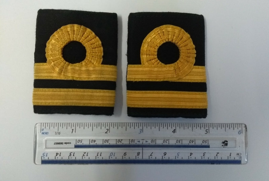 Lieutenant Gold Lace Rank Slides Genuine British Royal Navy Issue RN ASPS457